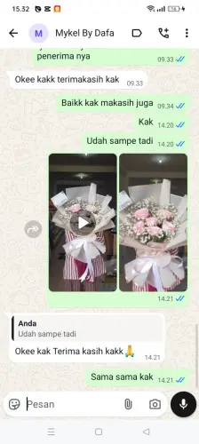 Testimonial Buket Bunga sekong