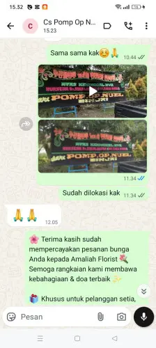 Testimonial Papan Bunga sekong