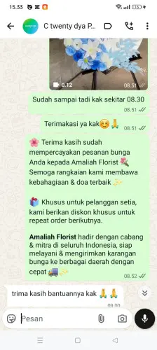 Testimonial Standing Flower sekong